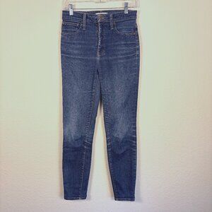 Madewell Curvy High Rise Skinny Jeans Blue Size 27